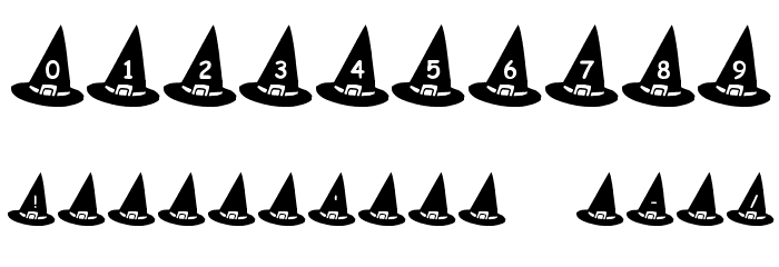 KR Witch's Hat Font OTHER CHARS