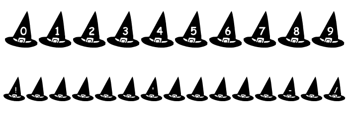 KR Witch's Hat Font OTHER CHARS