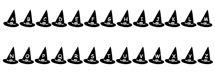 KR Witch's Hat Font LOWERCASE