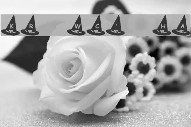 KR Witch's Hat Font examples