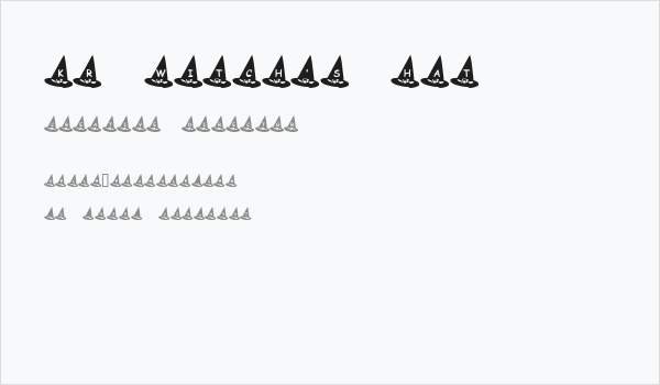 KR Witch's Hat Business Card