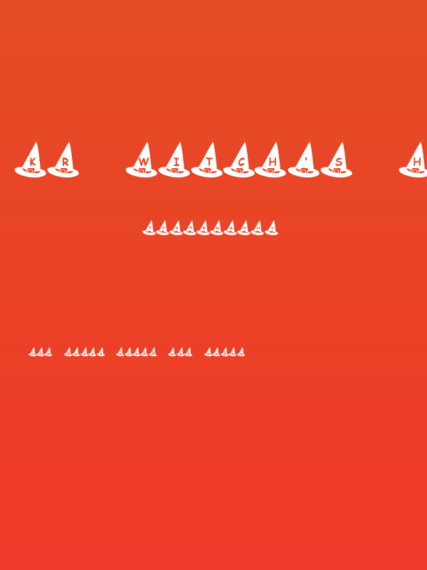 KR Witch's Hat Poster