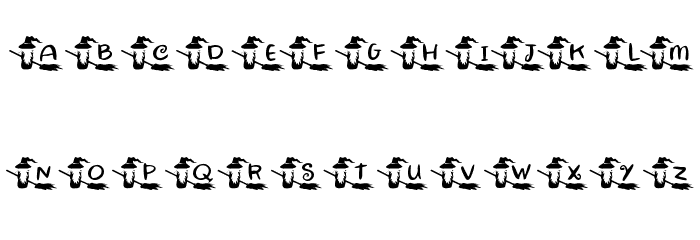 KR Witchyrella Font LOWERCASE