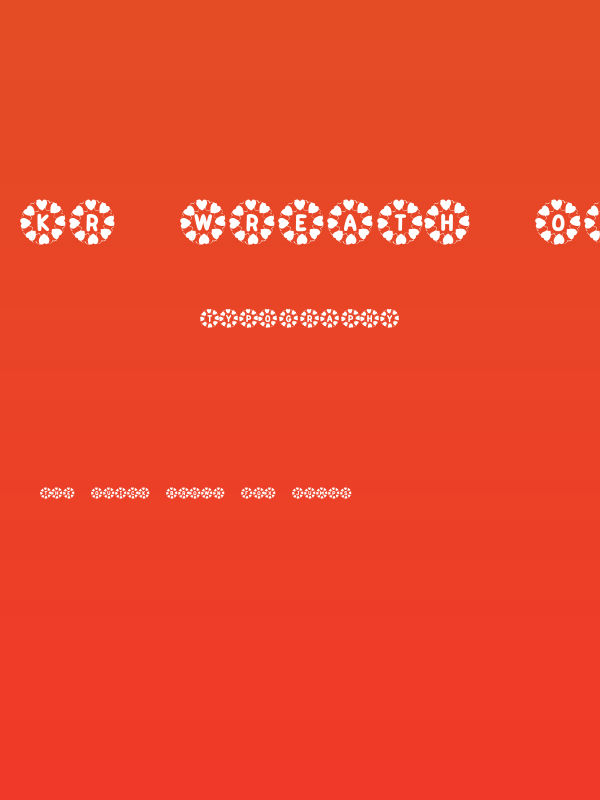 KR Wreath Of Hearts Poster