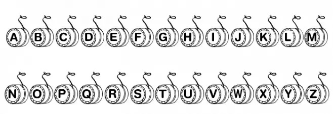 KR YoYo Шрифта ВЕРХНИЙ