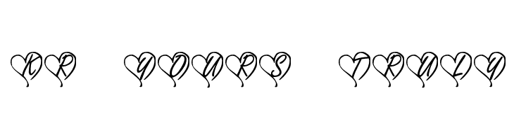 KR Yours Truly Font