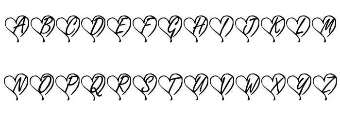 KR Yours Truly Font LOWERCASE