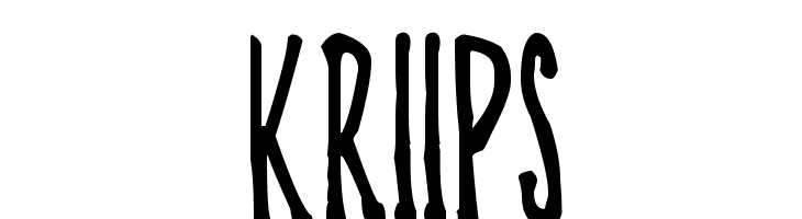 KRIIPS  नि: शुल्क फ़ॉन्ट्स डाउनलोड