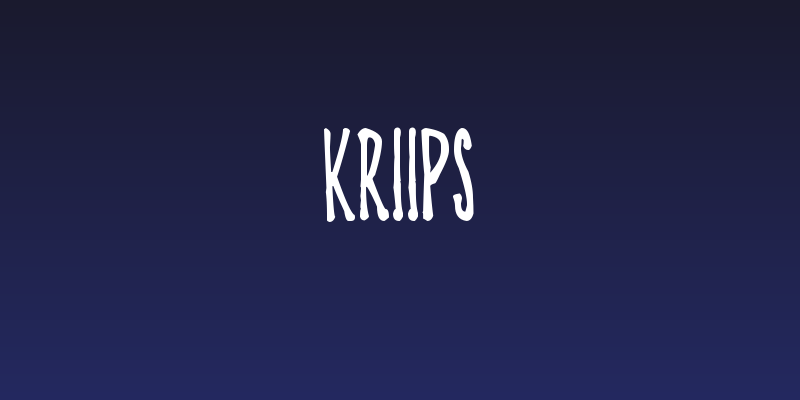 KRIIPS Social Header