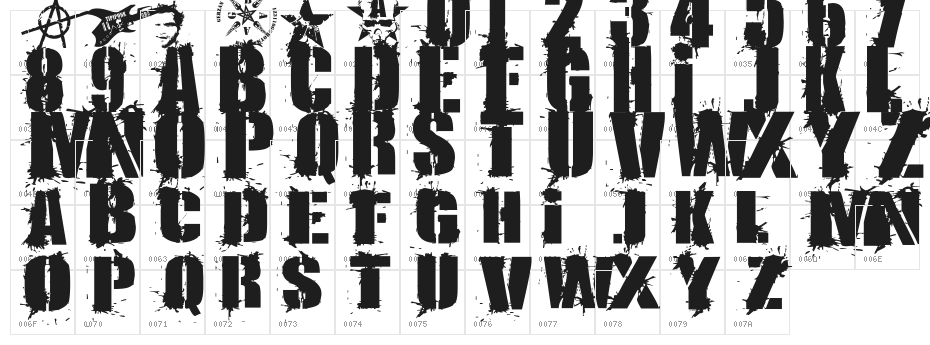 KRIPTON A Character Map