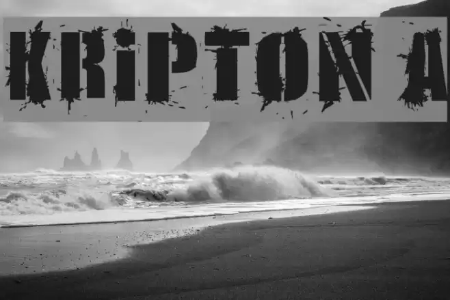 KRIPTON A Font examples