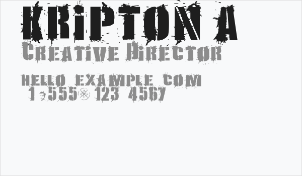 KRIPTON A Business Card