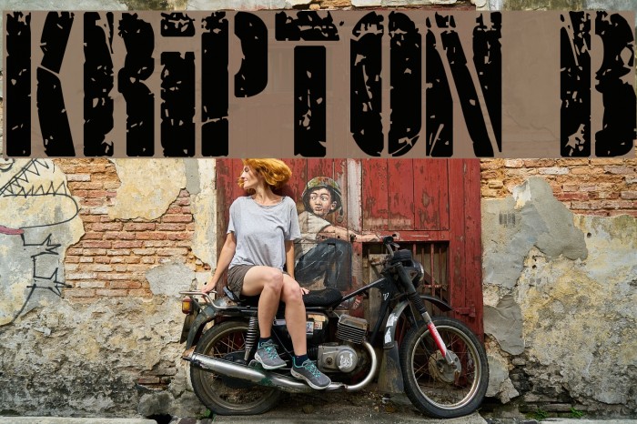 KRIPTON B Font examples