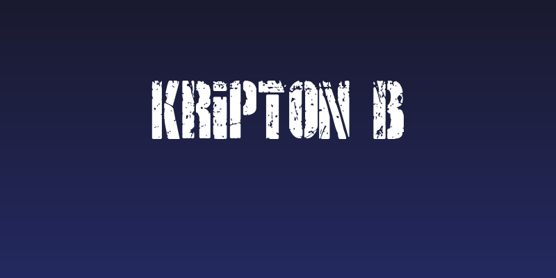 KRIPTON B Social Header