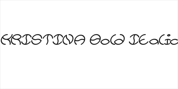 KRISTINA Bold Italic Logo