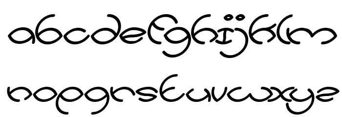 KRISTINA Bold Italic Font LOWERCASE