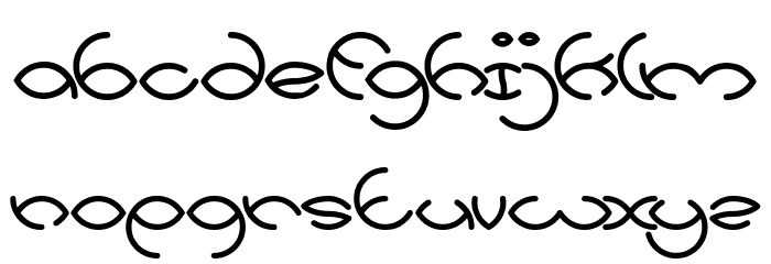 KRISTINA Bold Font LOWERCASE
