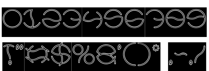 KRISTINA-Hollow-Inverse Font OTHER CHARS