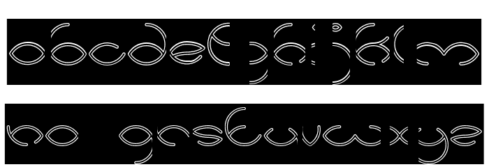 KRISTINA-Hollow-Inverse Font LOWERCASE