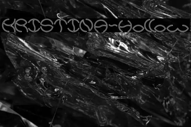 KRISTINA-Hollow Font examples