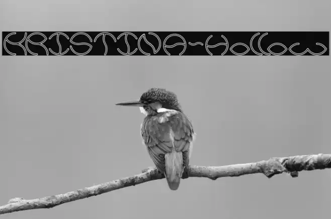 KRISTINA-Hollow Font examples