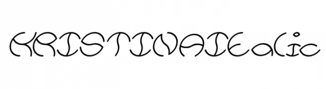 KRISTINA Italic  フリーフォントのダウンロード