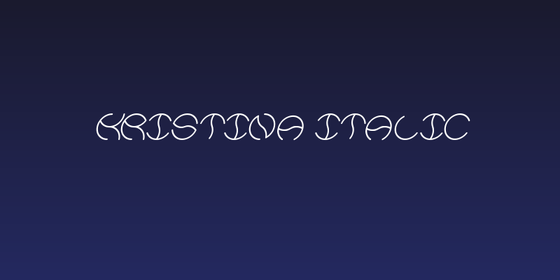 KRISTINA Italic Social Header