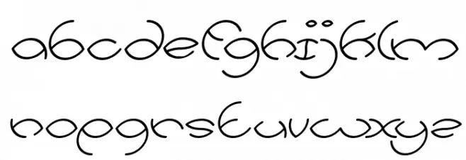 KRISTINA Italic خط أحرف صغيرة