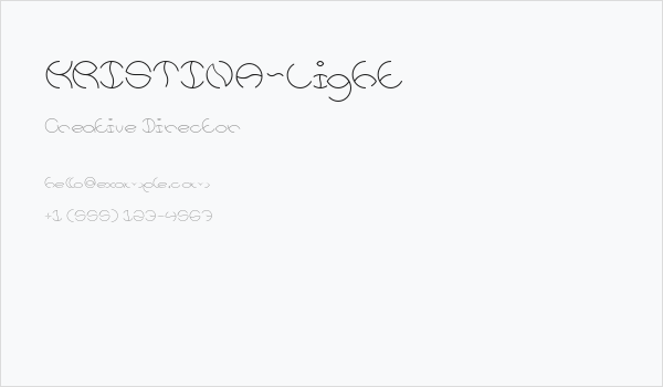 KRISTINA-Light Business Card