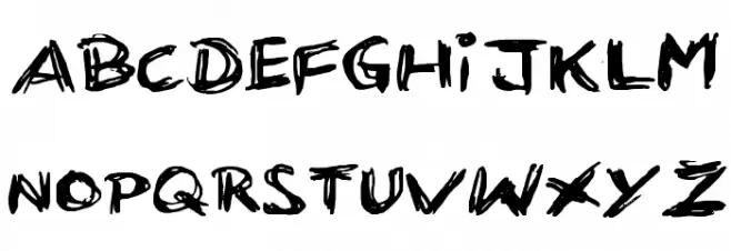 KRITZEL Шрифта ВЕРХНИЙ