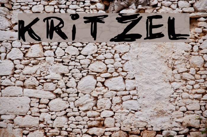 KRITZEL Font examples