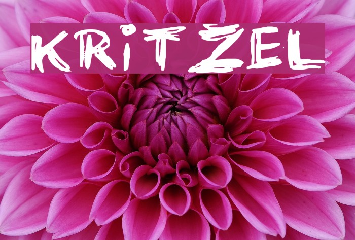 KRITZEL Font examples