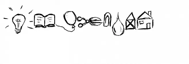 KRITZEL Schriftart Kleinbuchstaben
