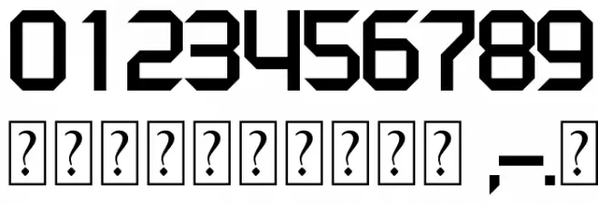 KRO Lettertype 1981 Font OTHER CHARS