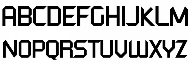 KRO Lettertype 1981 Fuentes MAYÚSCULAS