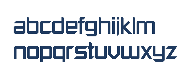 KRO Lettertype 1981 Lowercase