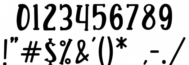 KROAST FUNNY Font OTHER CHARS