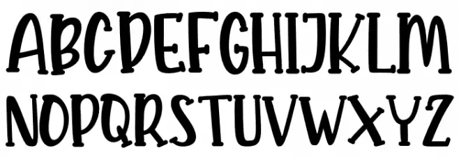 KROAST FUNNY Schriftart Groß