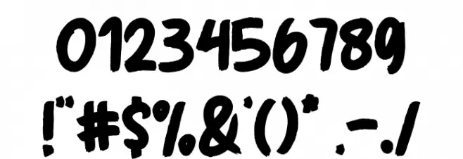 KRUGERS Font OTHER CHARS