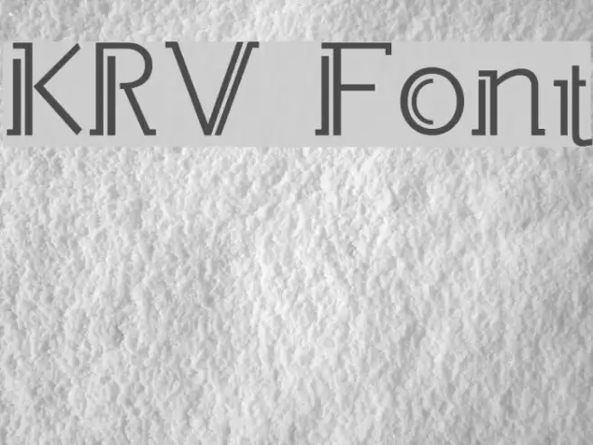 KRV Font examples