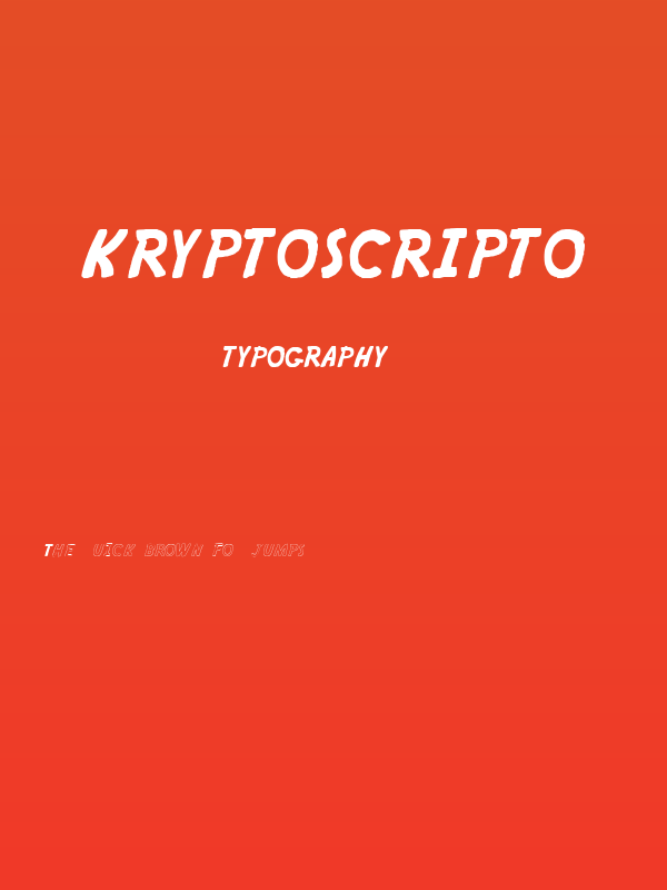 KRYPTOSCRIPTO Poster