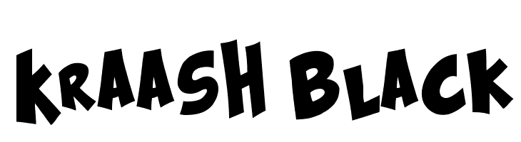 Kraash Black  Frei Schriftart Herunterladen