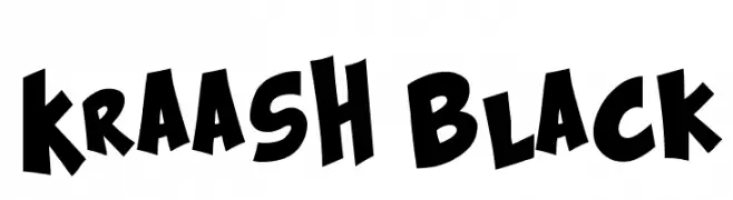 Kraash Black  Descarca Fonturi Gratis