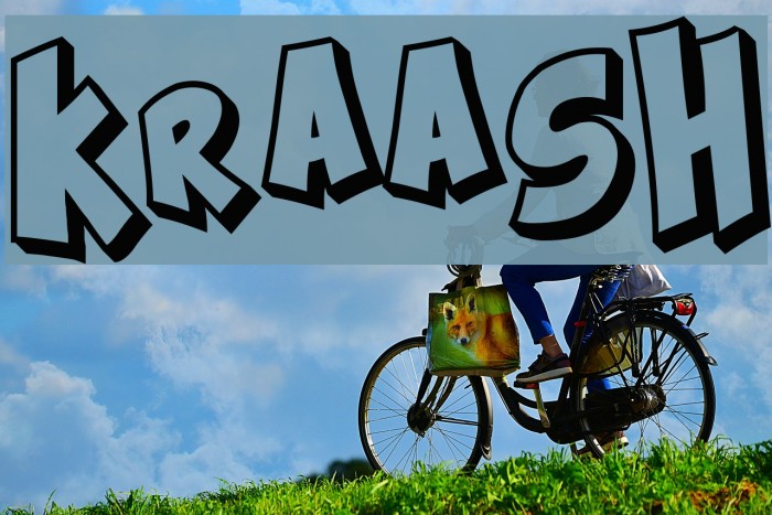 Kraash Font examples