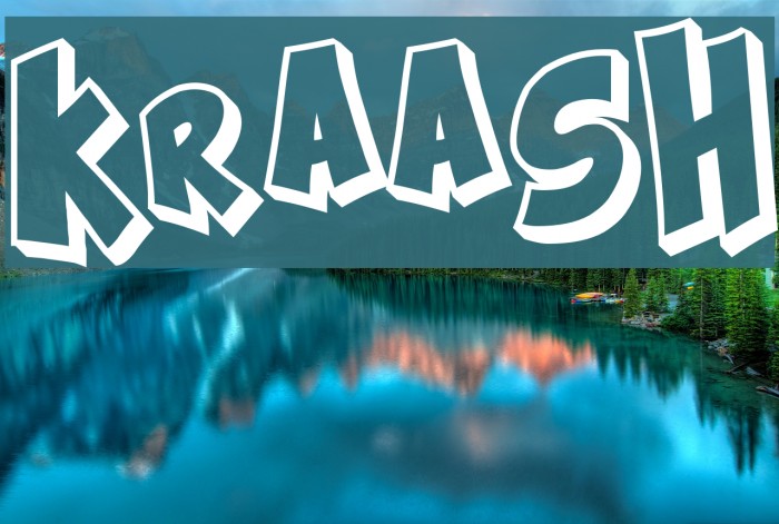 Kraash Font examples