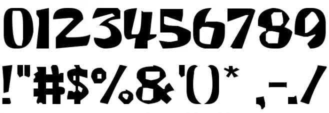 Krabby Patty Font OTHER CHARS