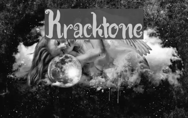 Kracktone Font examples