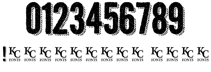 Kraft Nine Font OTHER CHARS
