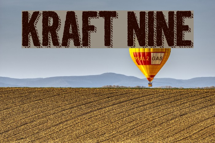 Kraft Nine Font examples