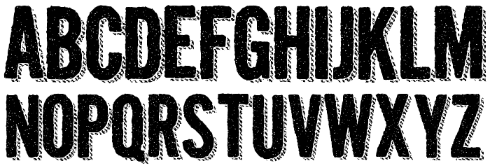 Kraft Nine Font LOWERCASE